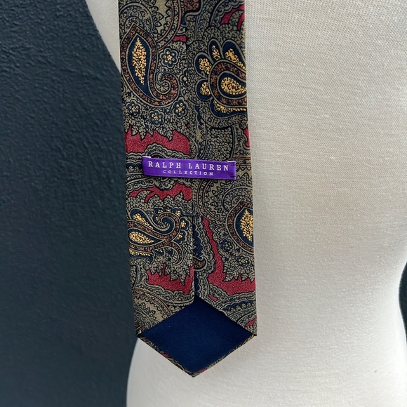 RALPH LAUREN PURPLE LABEL HANDMADE TIE - Picture 3 of 4